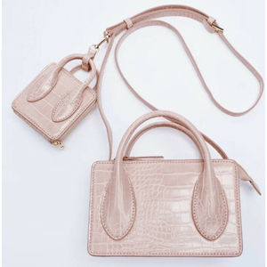 ZARA NWT Mini Crossbody Bag Pink ONE SIZE